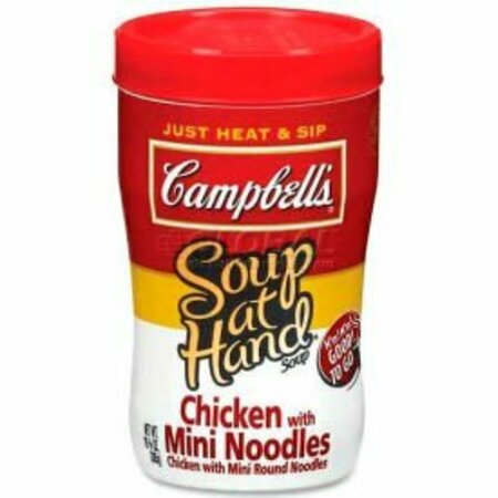 MARJACK Campbell's Soup At Hand®, Microwavable, Chicken Noodle, 10.75 Oz, 8/Carton CAM14982